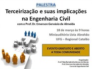 Palestra aberta a toda comunidade