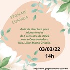 Aula de Abertura do Semestre 2022