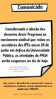 Comunicado Paralisação PPGH-MP