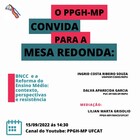 Convite Mesa Redonda PPGH-MP