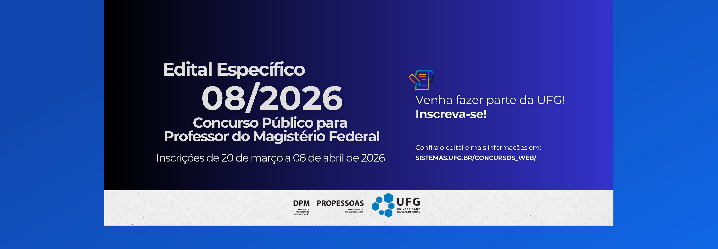 Banner concurso professor