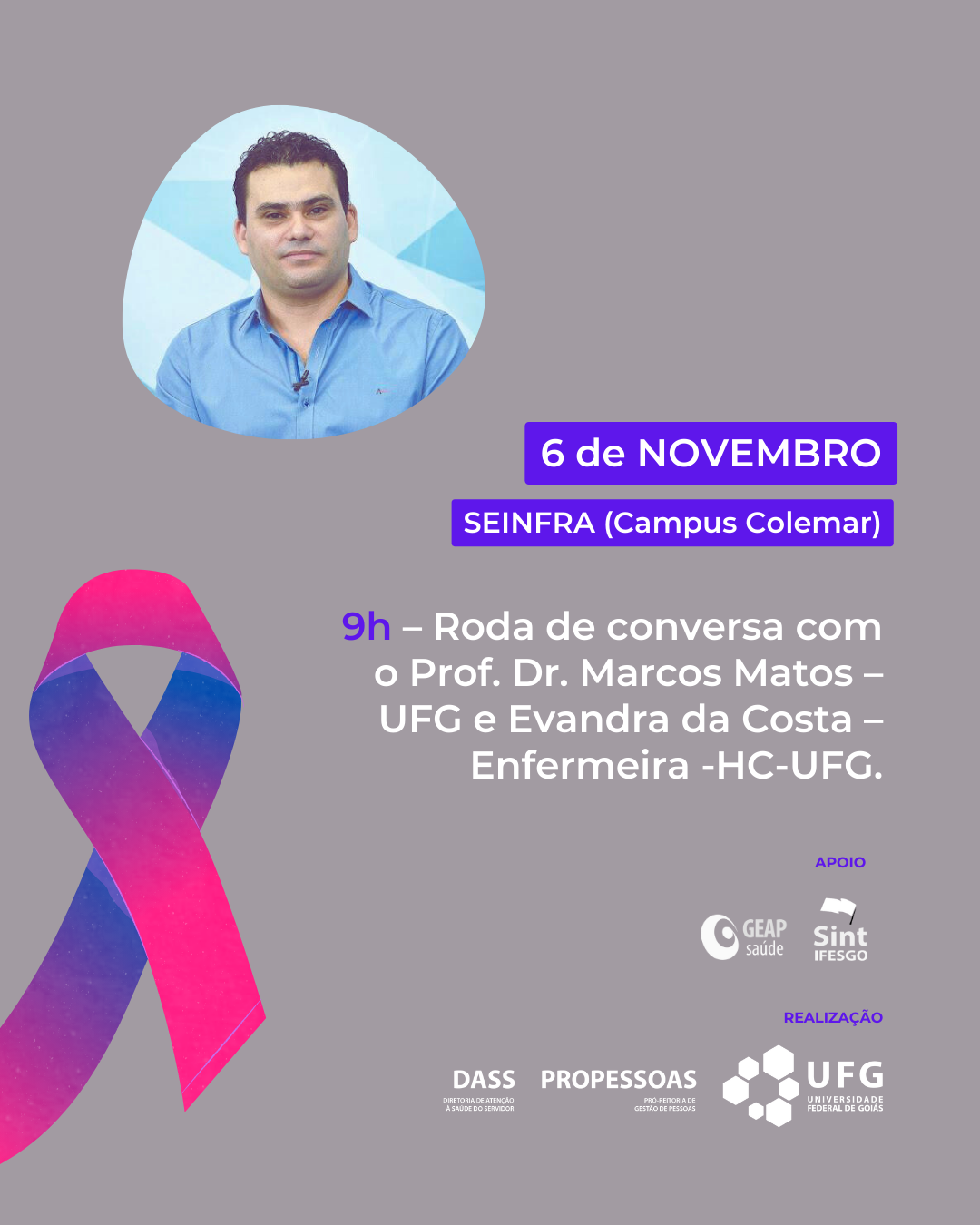 Outubro Rosa Novembro Azul 3