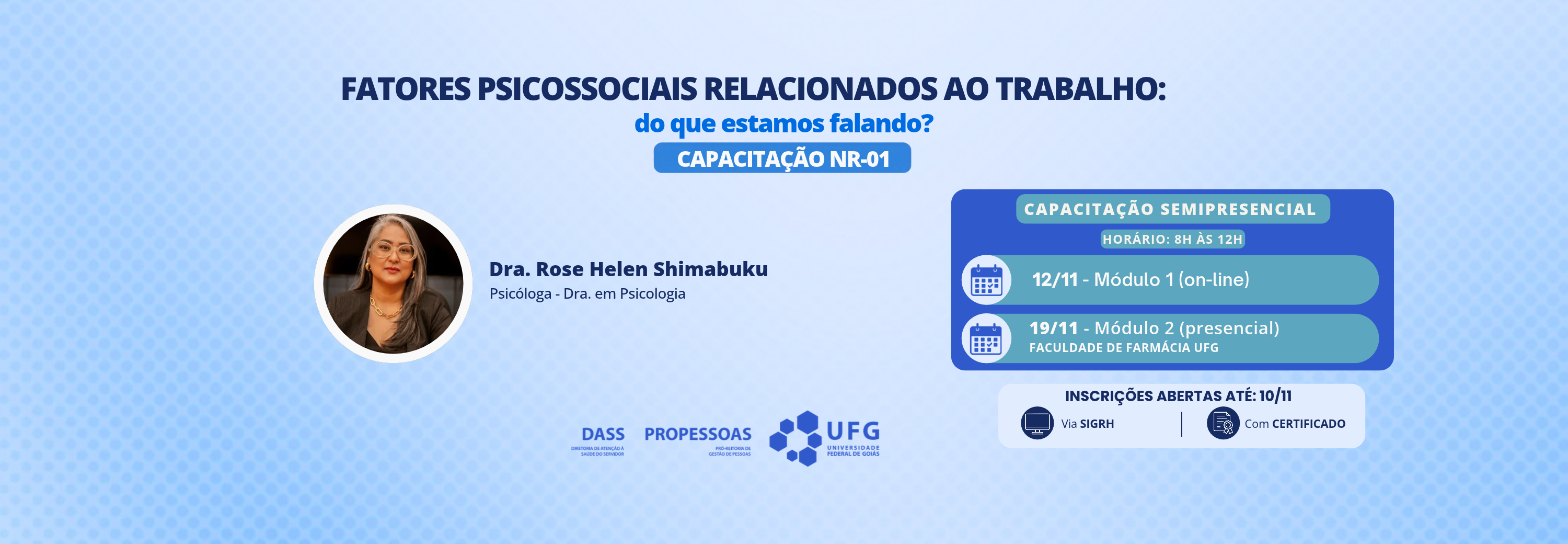 Banner - capacitação NR-01