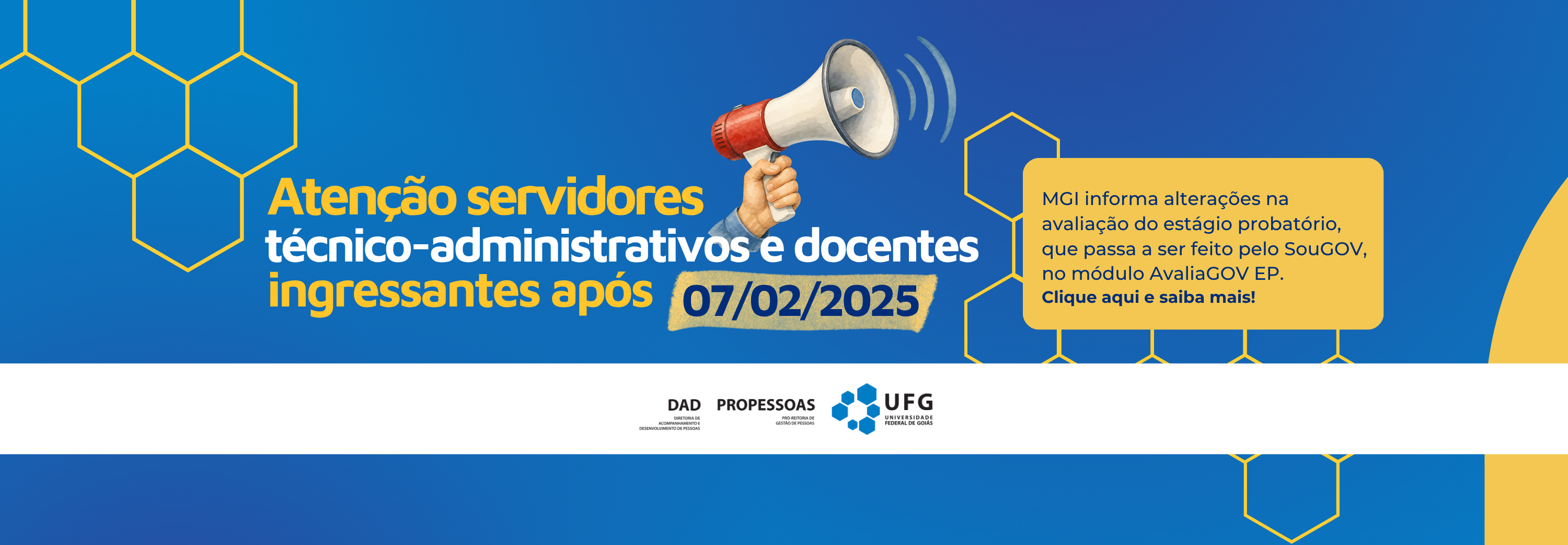 Banner - estágio probatório