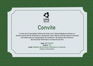 Convite para inauguração do Auditório e Galeria dos Eméritos da EVZ
