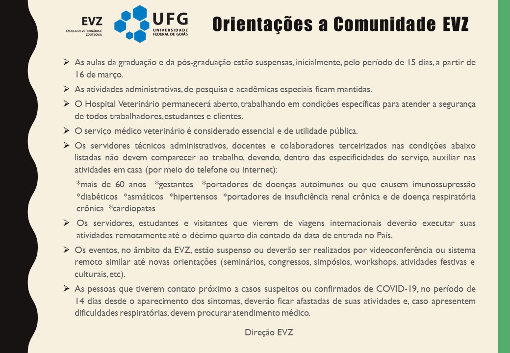 Atividades suspensas - COVID19