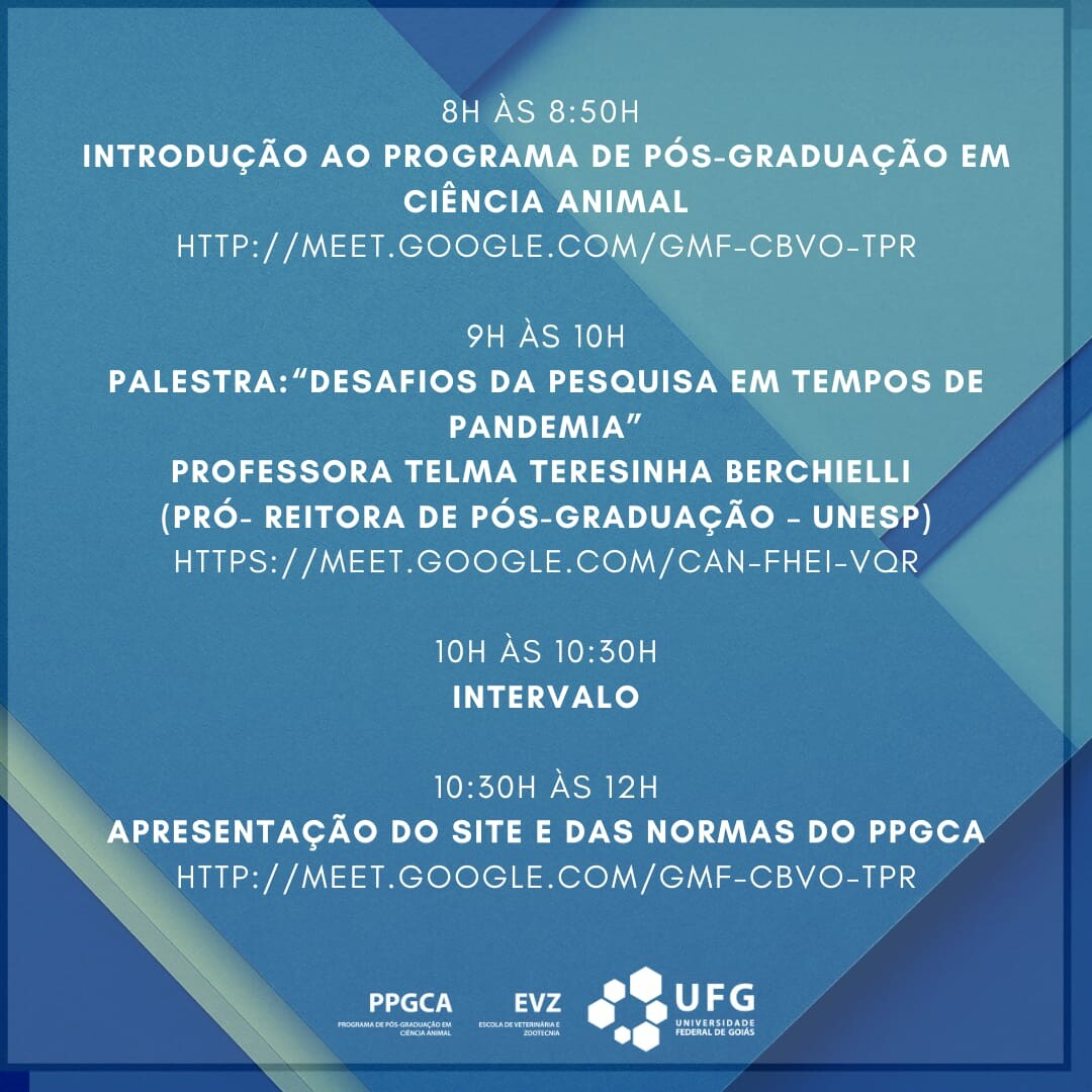 Programação Aula inaugural 2021