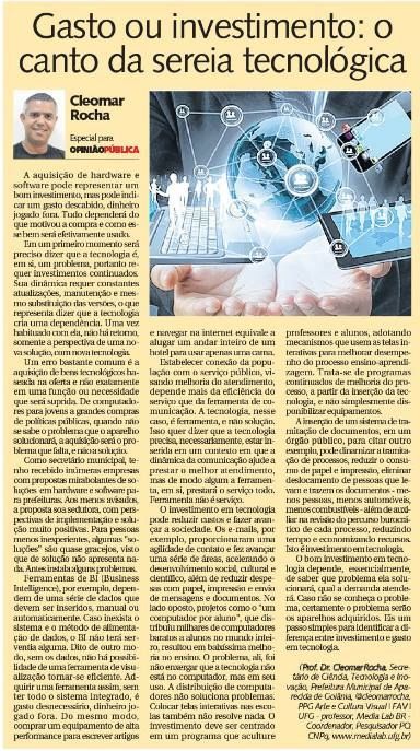 Gasto ou investimento - artigo