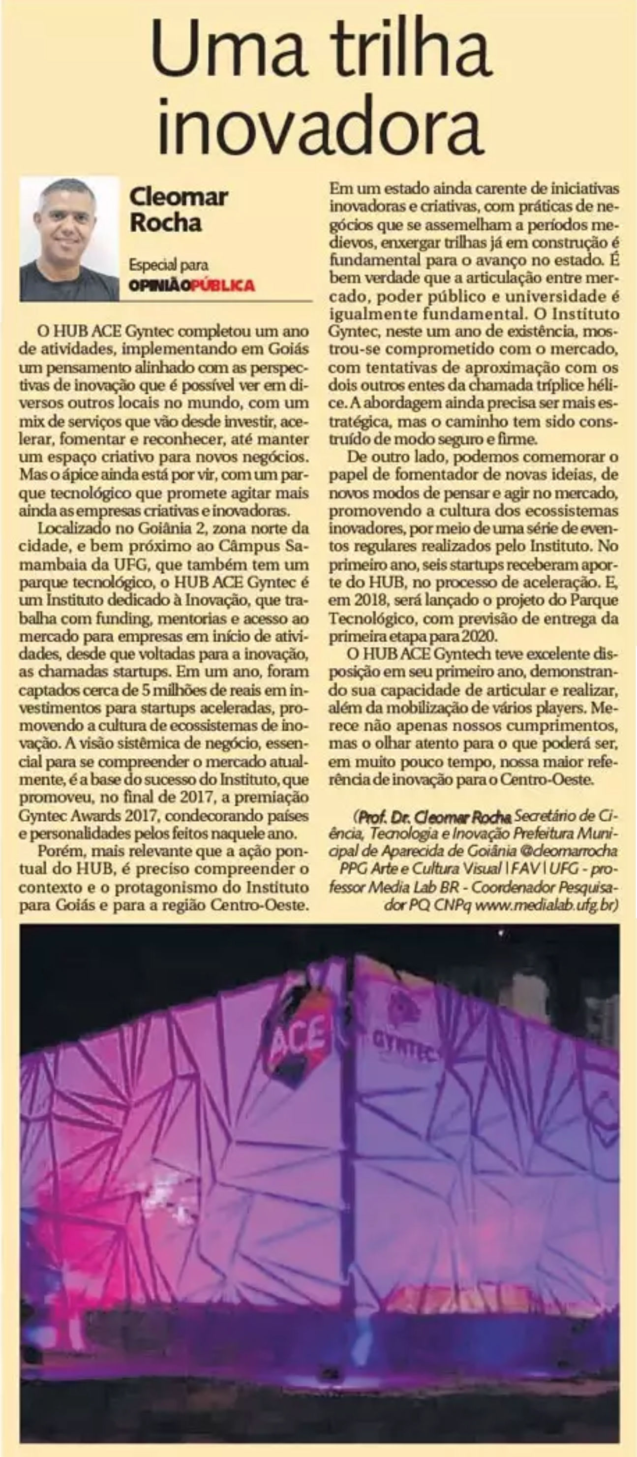 Print Coluna 08-01 - Uma trilha inovadora