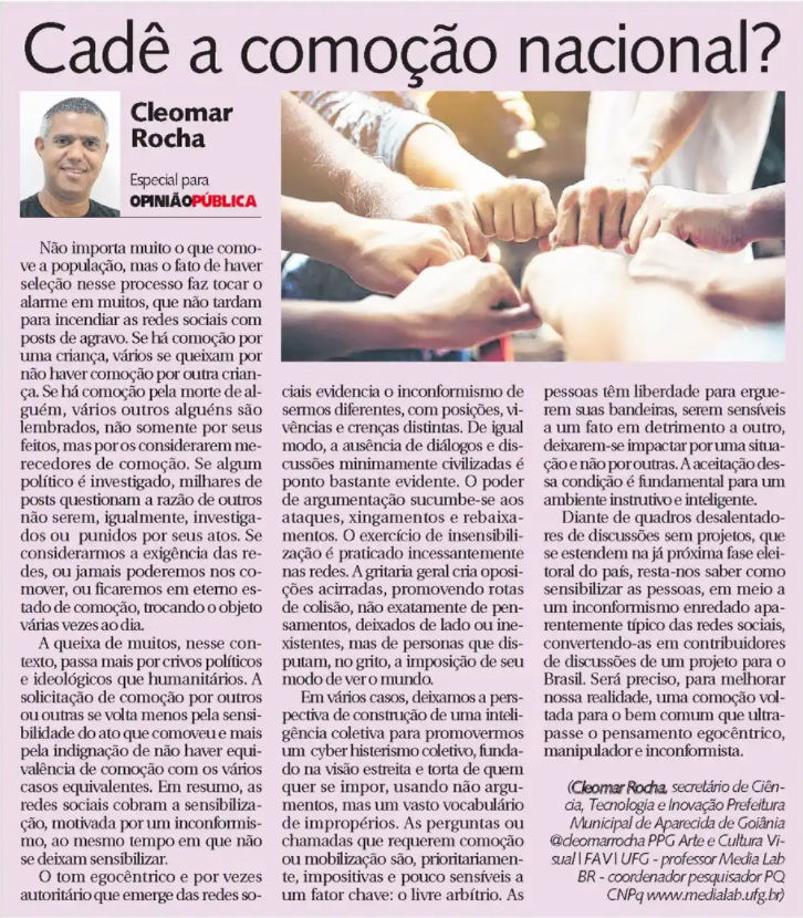Print Coluna 09-04 - Cadê a comoção nacional?