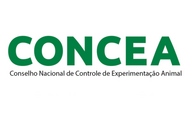A imagem apresenta o logotipo do CONCEA, escrito em letras maiúsculas e na cor verde escura, com a tipografia mais destacada. Abaixo do acrônimo, em letras menores, está o seu significado por extenso: Conselho Nacional de Controle de Experimentação Animal. O fundo da imagem é totalmente branco. O logotipo, portanto, identifica de forma clara o órgão responsável pela regulamentação e controle da experimentação animal no Brasil, vinculado ao Ministério da Ciência, Tecnologia e Inovações (MCTI).