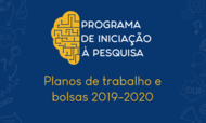 Vigência de planos de trabalho e bolsas PIP 2019-2020