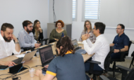 Foto da reunião entre equipes do MCTIC e do IPE lab UFG