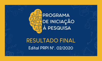 BannerNotícia_ResultadoFinal_EditalPRPI_Nº02_2020