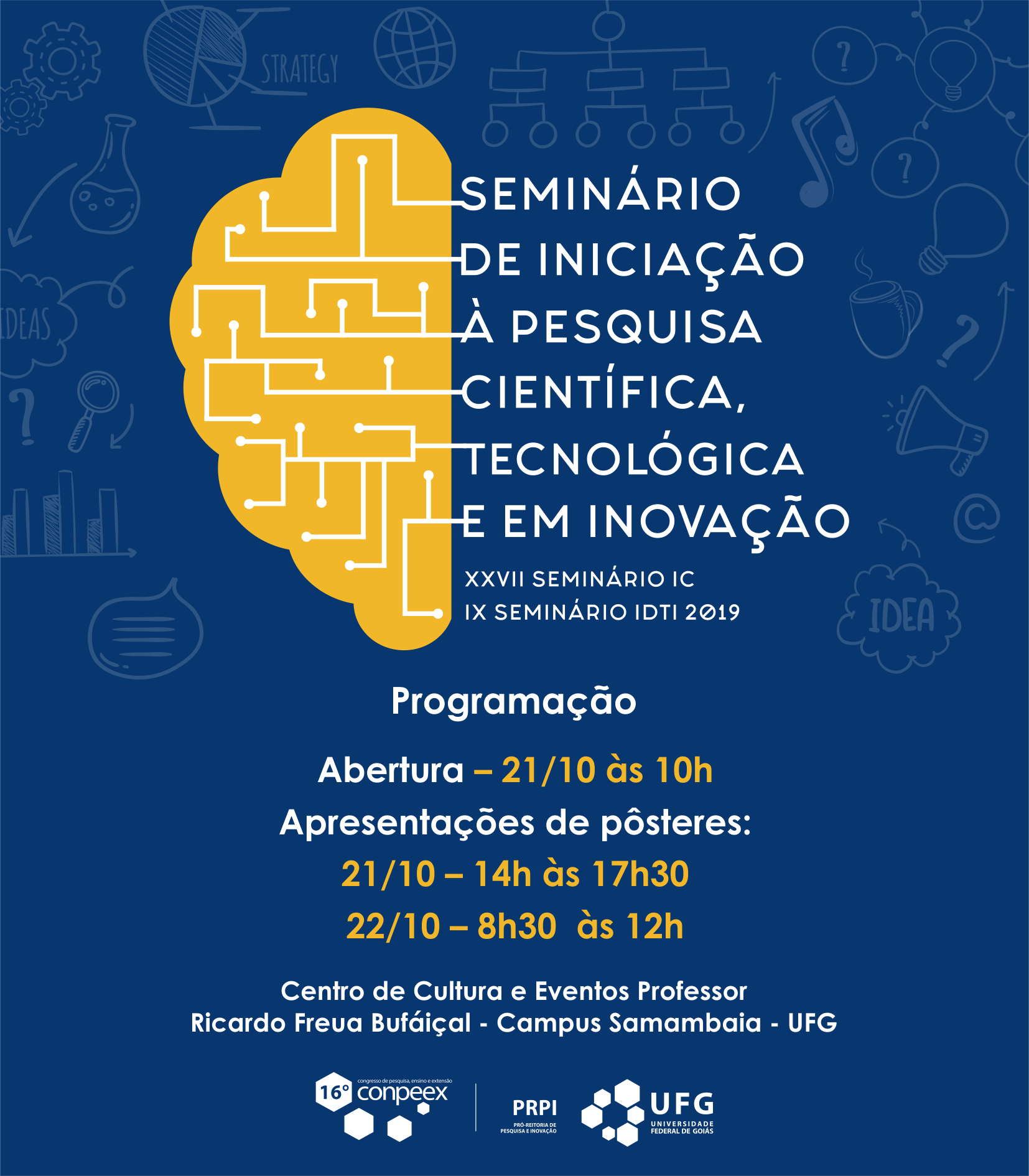 Programação Seminário de Iniciação à Pesquisa