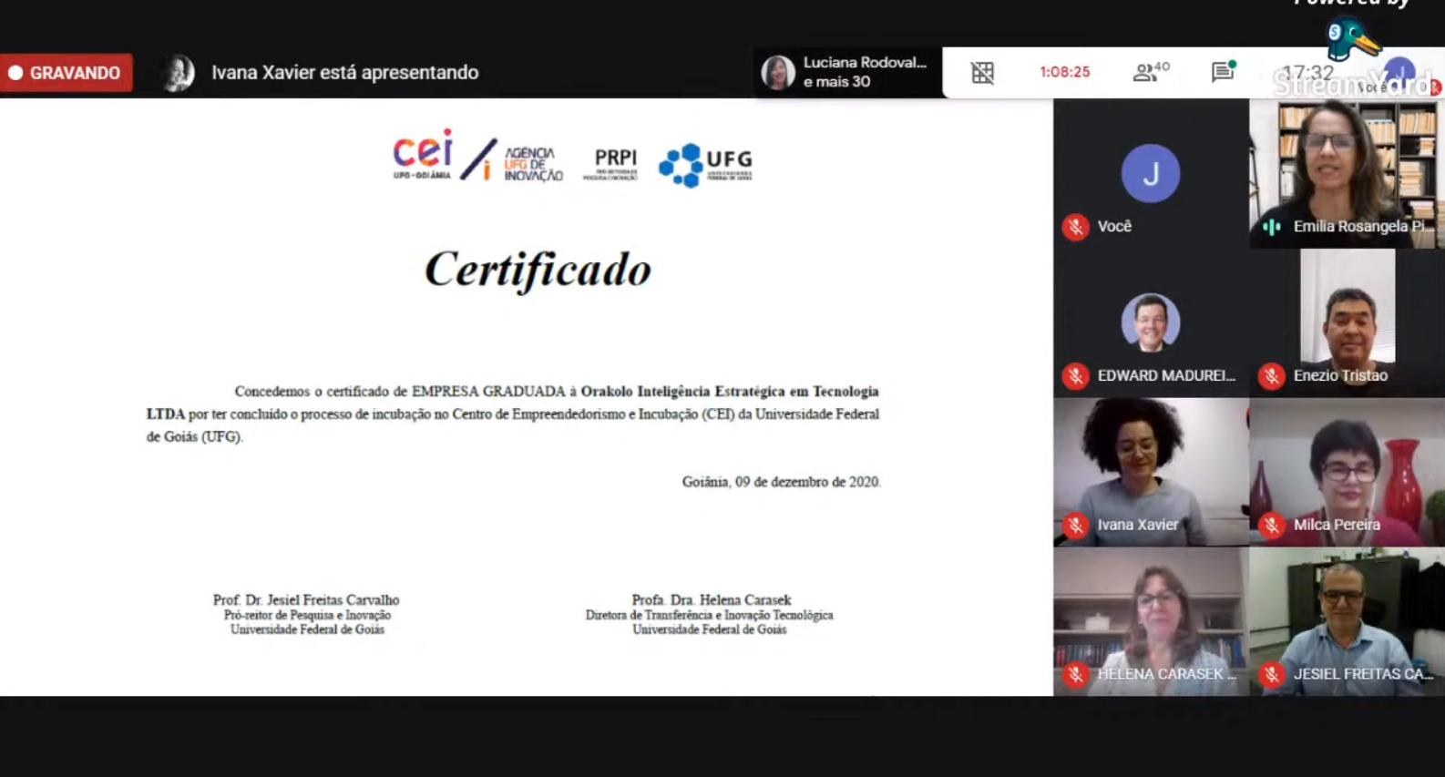 Certificado graduada