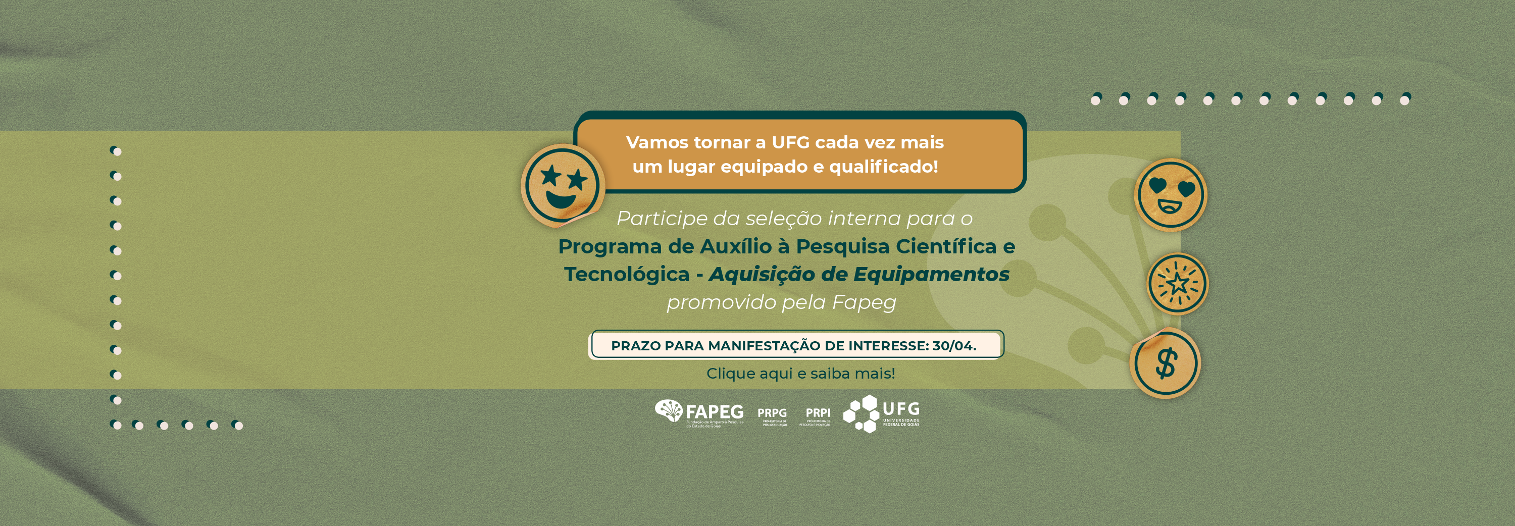 FullBanner_Chamada Pública Fapeg_ 062026_Aquisição de Equipamentos