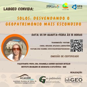Dia 01-09-2021 será a transmissão desta palestra no canal do LabGeo, no YouTube : https://www.youtube.com/watch?v=M-vd5nqQuvk