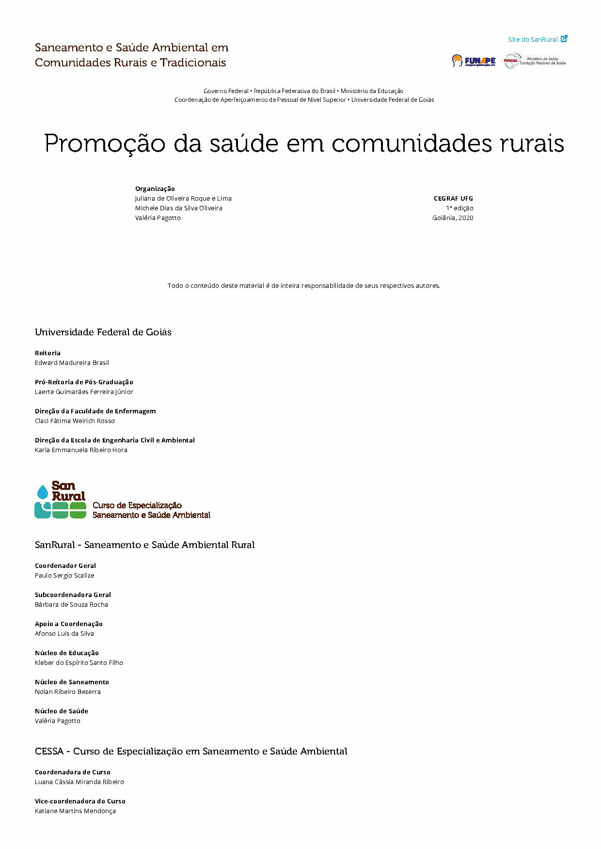 Promoção da saúde em comunidades rurais