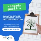 Divulgação Chamada Avaliadores Ad Hoc Edital 2023