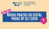 Banner - Noticia - Retificacao N 02 ao Edital PROEC N 08/2026