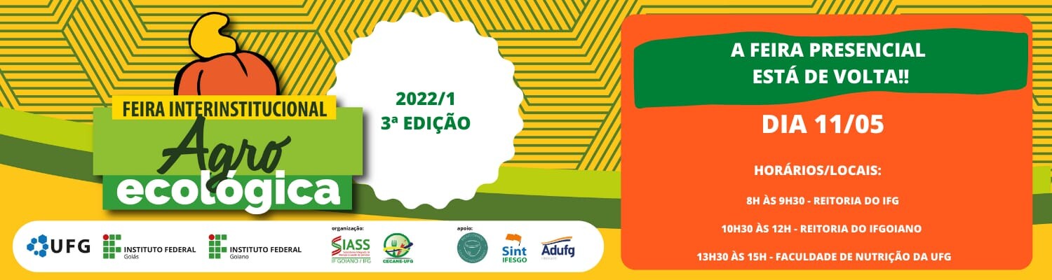 Imagem divulgação Feira Agroecológica 3ª Edição - Maio 2022