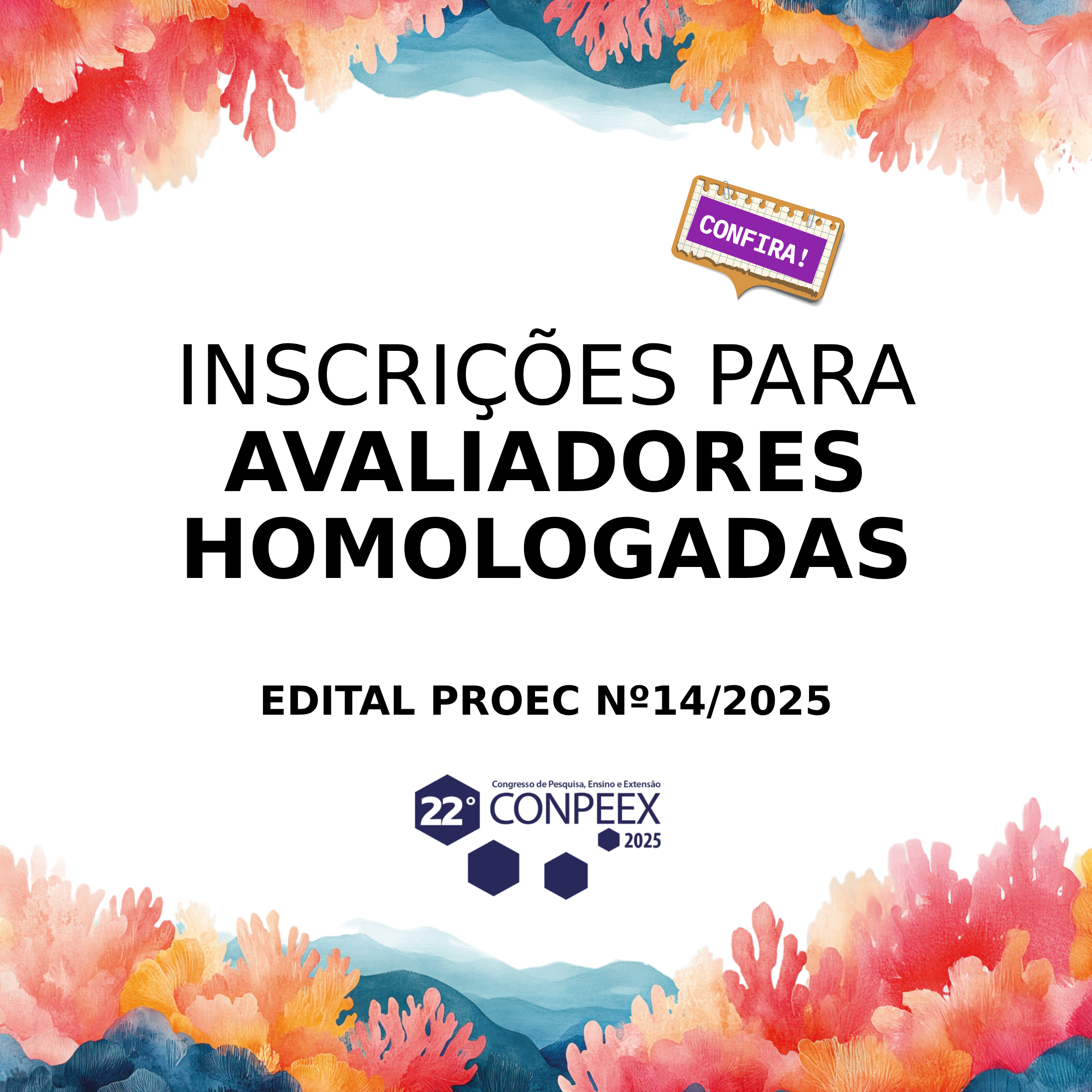 700x700 inscrições avaliadores homologadas
