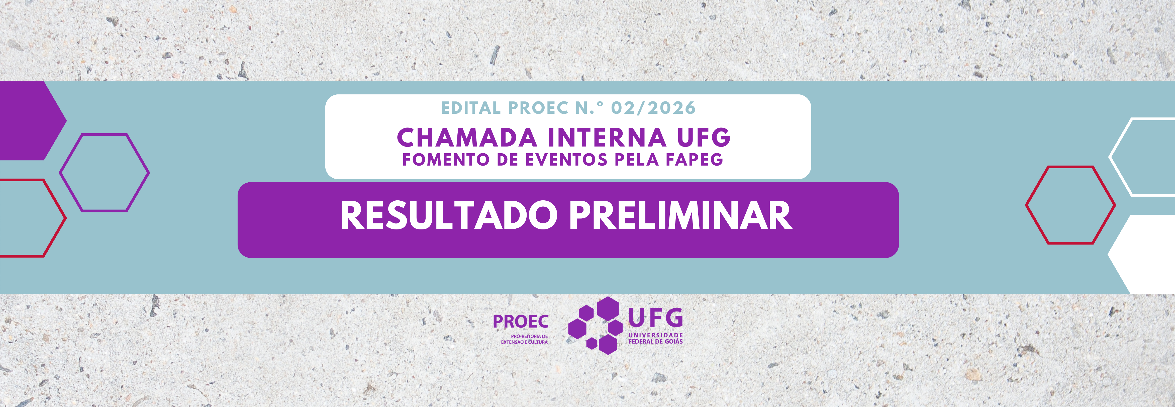 Banner -  RESULTADO - CHAMADA INTERNA UFG FAPEG
