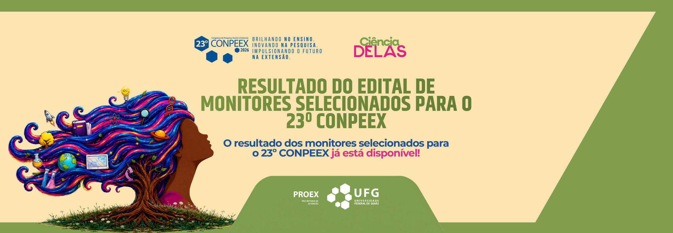 Banner - Resultado - Monitores(as) referente ao 23º Conpeex – Congresso de Pesquisa, Ensino e Extensão