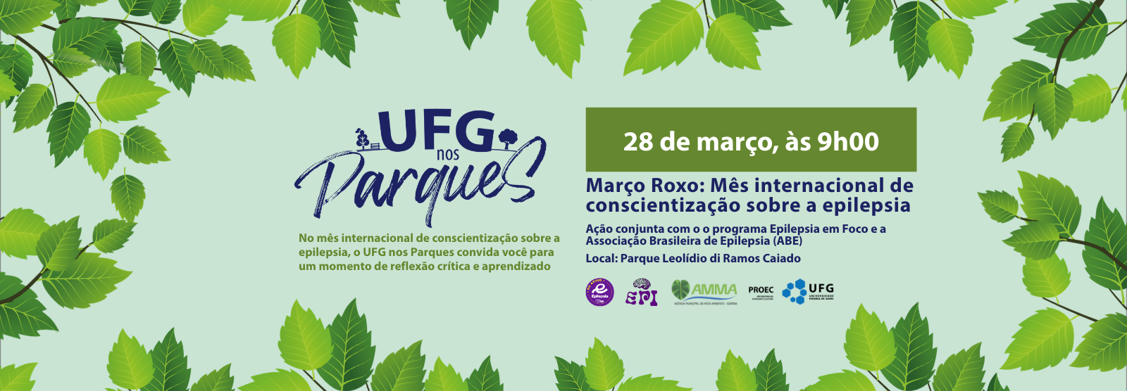 Banner atualizado - UFG nos Parques - Março Roxo