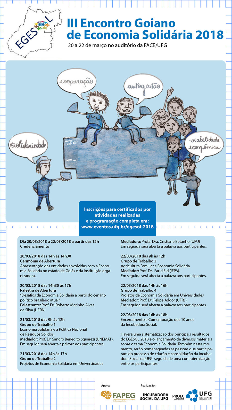 III Encontro Goiano de Economia Solidária (EGESOL 2018)