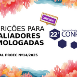 Notícia capa inscrições avaliadores homologadas