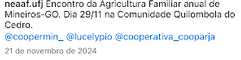Encontro da Agricultura Familiar - Texto