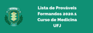 Banner - Lista de Prováveis Formandos 2020.1