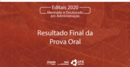 Dia de novos resultados O primeiro resultado liberado &eacute; o Resultado Final da Prova Oral. Confira o resultado clicando AQUI. #ppgadmufg #faceufg #ufg 