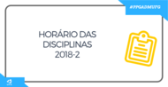 Fique por dentro dos Hor&aacute;rios das Disciplinas em 2018-2 clicando AQUI 