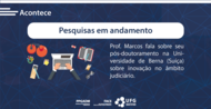 O Prof. Marcos Moraes, da Linha de Pesquisa de Administra&ccedil;&atilde;o P&uacute;blica e Pol&iacute;ticas P&uacute;blica, est&aacute; realizando seu est&aacute;gio p&oacute;s-doutorado na...