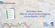 Foi divulgado o resultado do Edital de Sele&ccedil;&atilde;o para Aluno Especial e Aluno Regular de Outros PPG da UFG e do PPGADM. Clique AQUI e confira. 