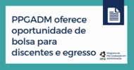 O Grupo de Pesquisa em Empreendedorismo (GPE/FACE/UFG) e o Centro de Estudos e Pesquisas Aplicadas ao Setor P&uacute;blico (CEPASP/FACE/UFG) est&atilde;o compondo banco de curr&iacute;culos para...