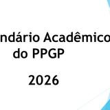 Calendário PPGP. 2026

