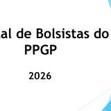 Edital de Bolsistas. PPGP. 2026