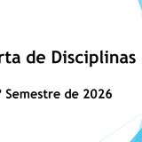 Disciplinas e Horários . 2° Semestre de 2026