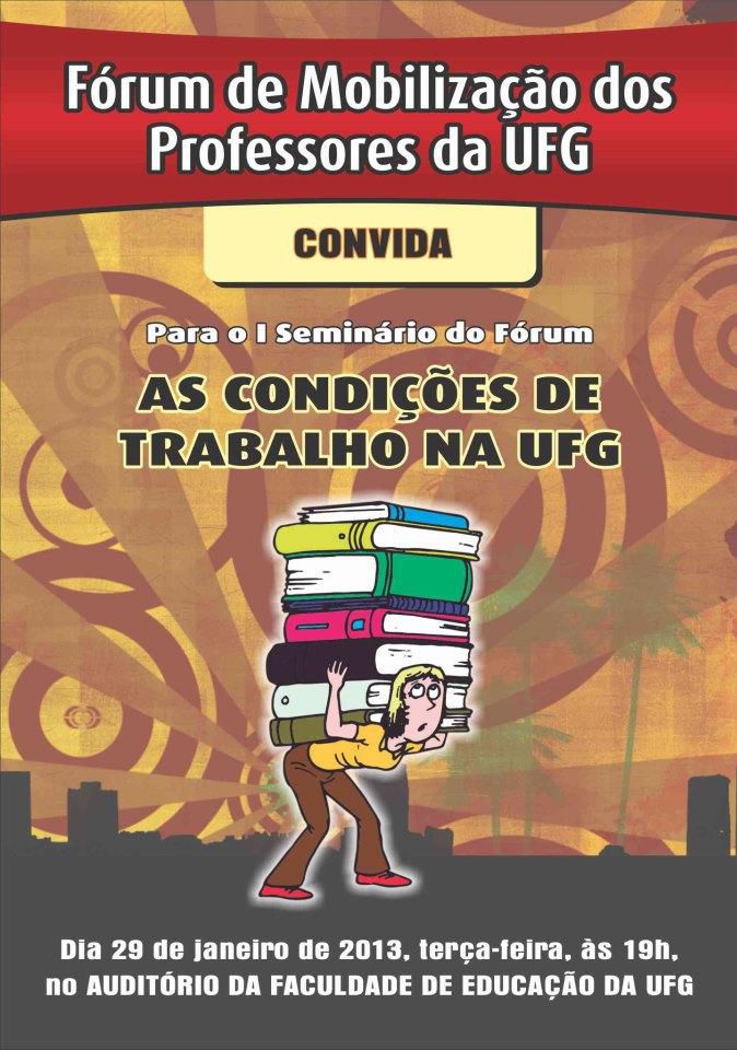 I fórum de mobilização dos professores da UFG
