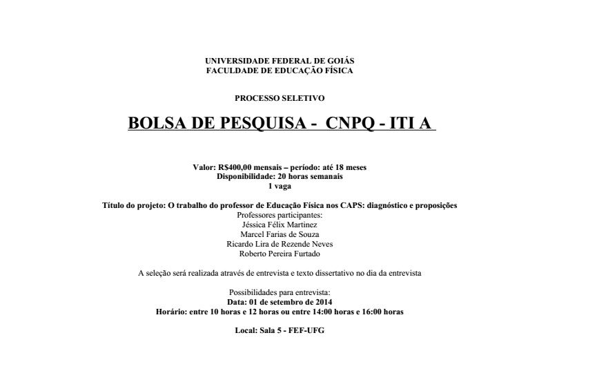 Bolsa de estudo CNPQ