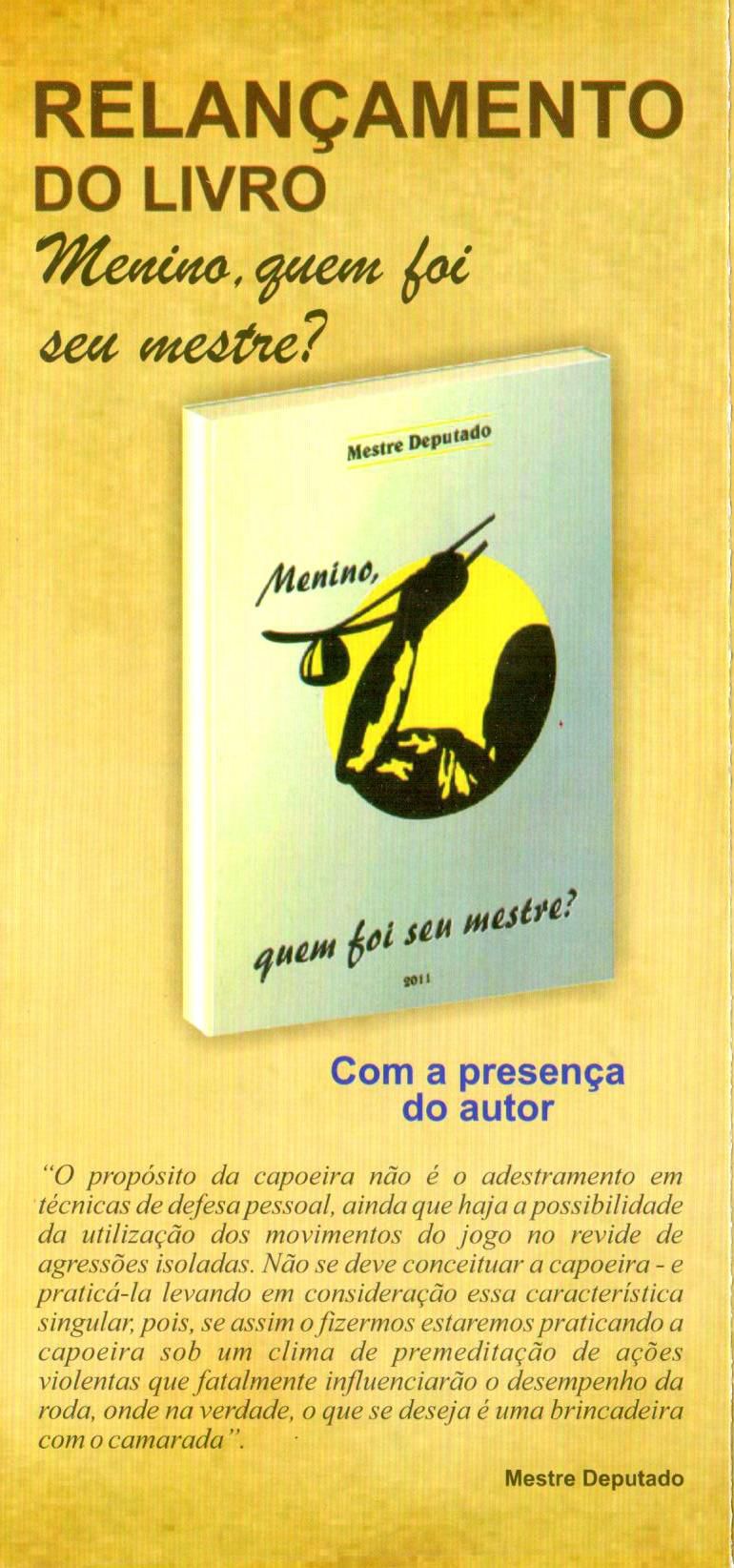 relançamento de livro