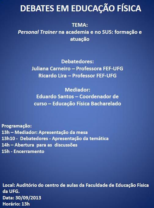 Debates em Educação Física