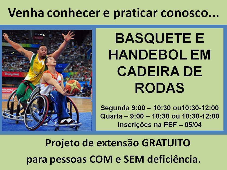 Divulgação prática CPC cadeira de rodas