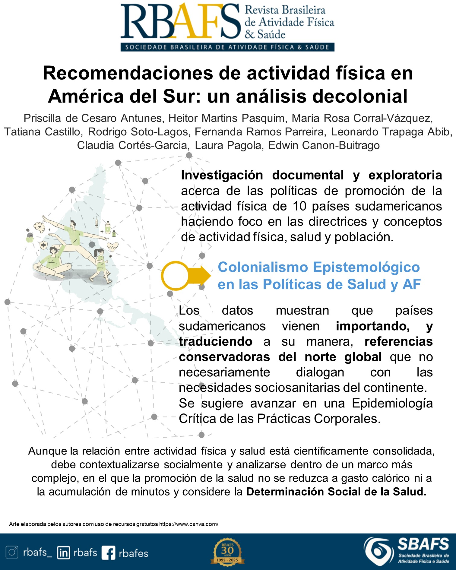 artigo Recomendações de atividade física na América do Sul
