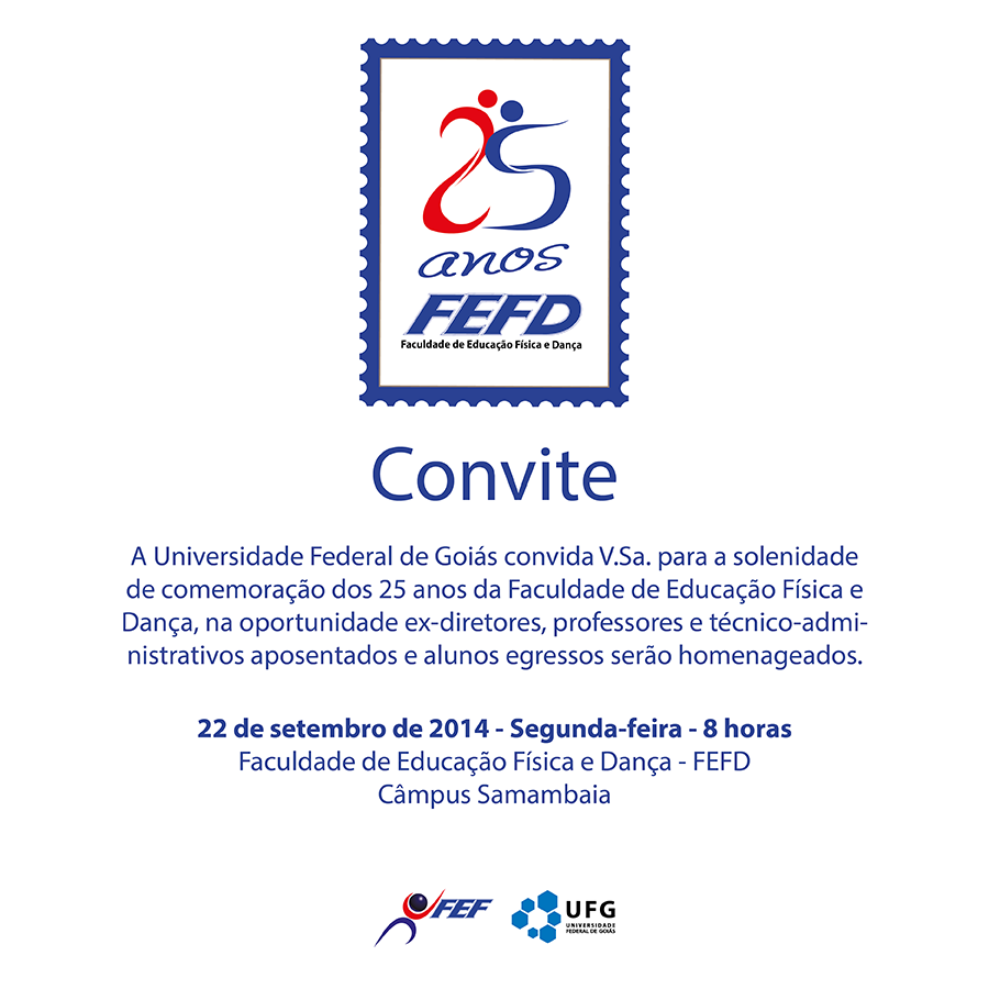 Convite 25 anos FEFD