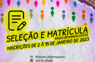 edital de vagas remanescentes do Curso de Especialização em Letramento Informacional